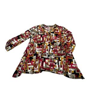 DEAR SCARLETT geometric Lizzy top